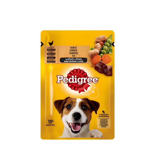 Hrana umeda pentru caini Pedigree Adult, Pui 100g