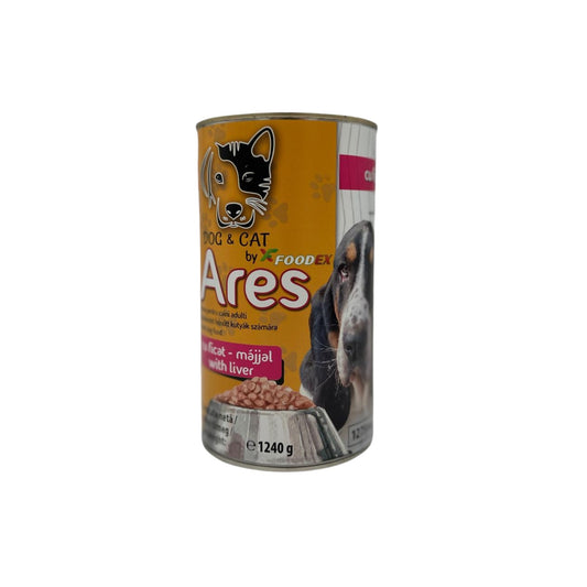 ARES,Hrana umeda Ares cu ficat 1240g
