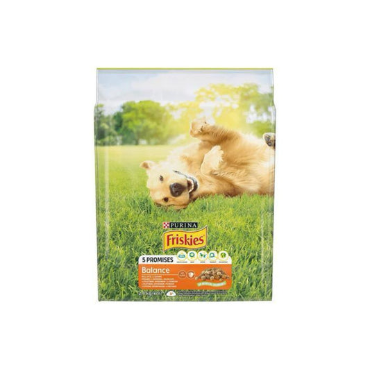 Hrana uscata pentru caini Friskies Balance, Pui si Vita& Legume, 2.4 Kg