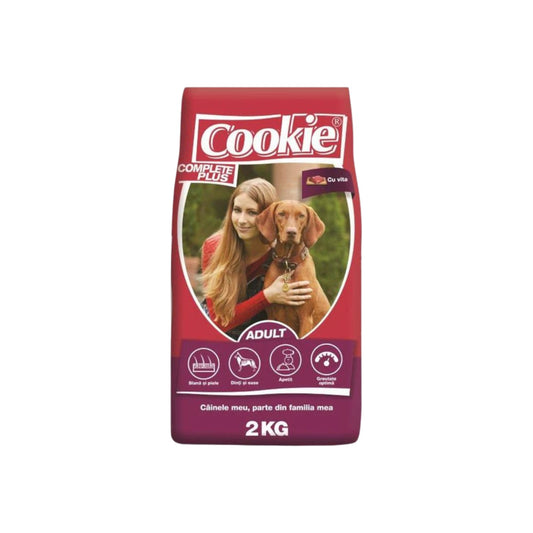 Hrana uscata pentru caine adult, COOKIE cu Vita, 2kg