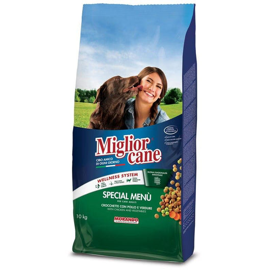 Morando Miglior Cane Special Menu 10kg Hrană Uscată pentru Câini Adulţi cu Pui și Legume