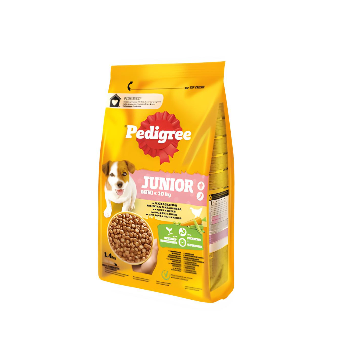 Hrana uscata pentru caini Pedigree, Junior S, pasare si legume, 1.4 kg
