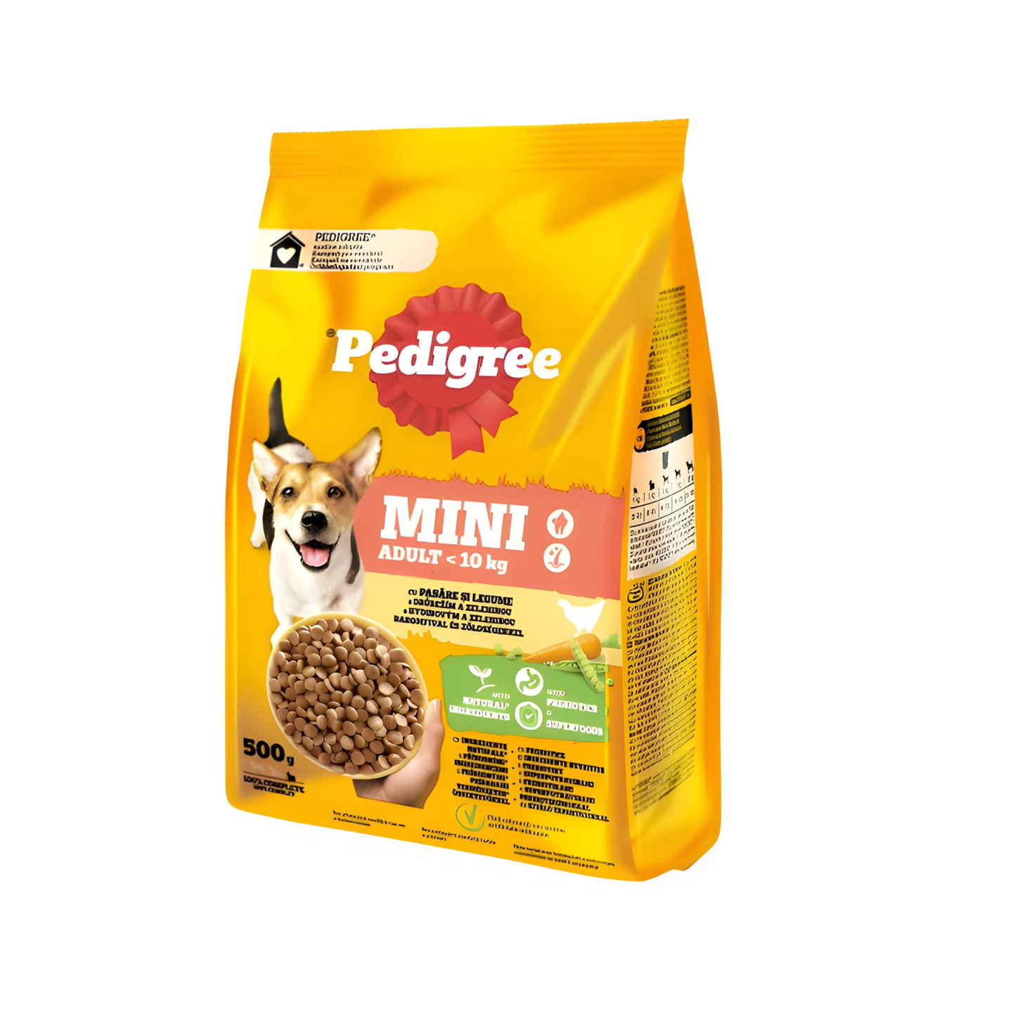 Pedigree Hrana Uscata Caini Adulti Pasare & Legume 500 g