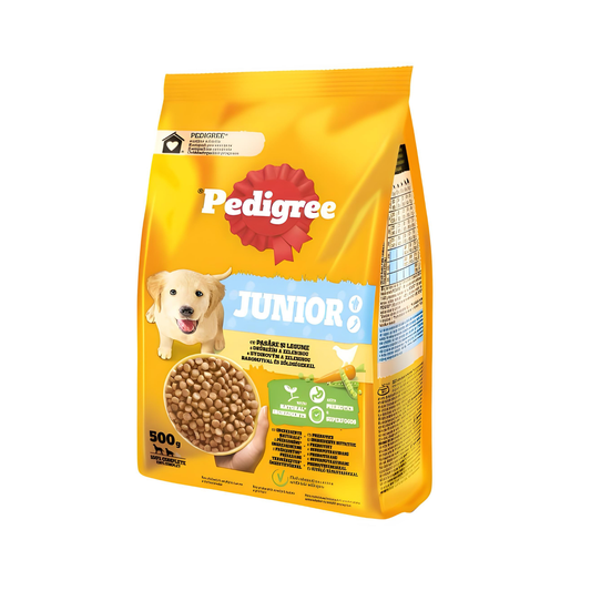 Hrana Uscata cu Pasare si Legume pentru Caini Juniori M L , 500 g, Pedigree