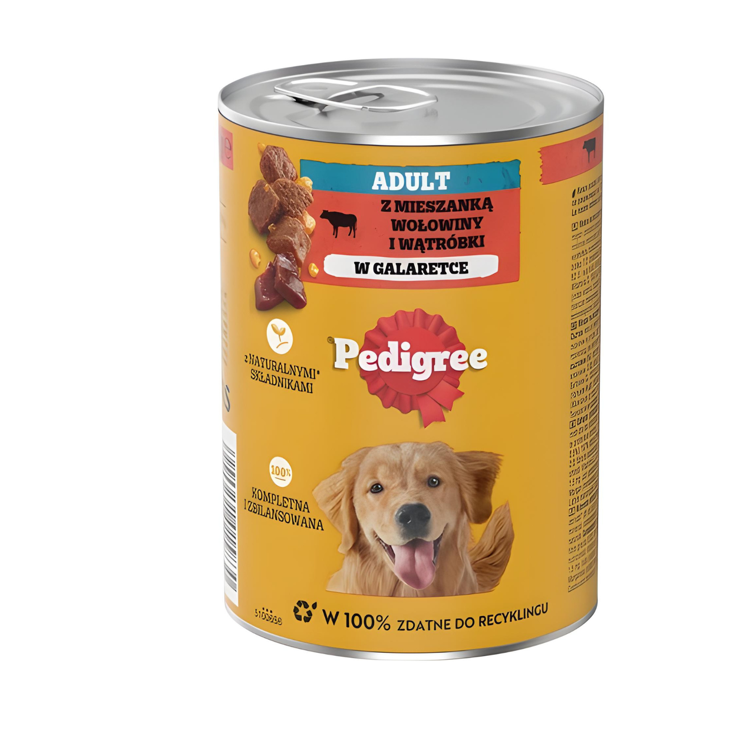 Hrana umeda pentru caini Pedigree, amestec vita si ficat 400g conserva