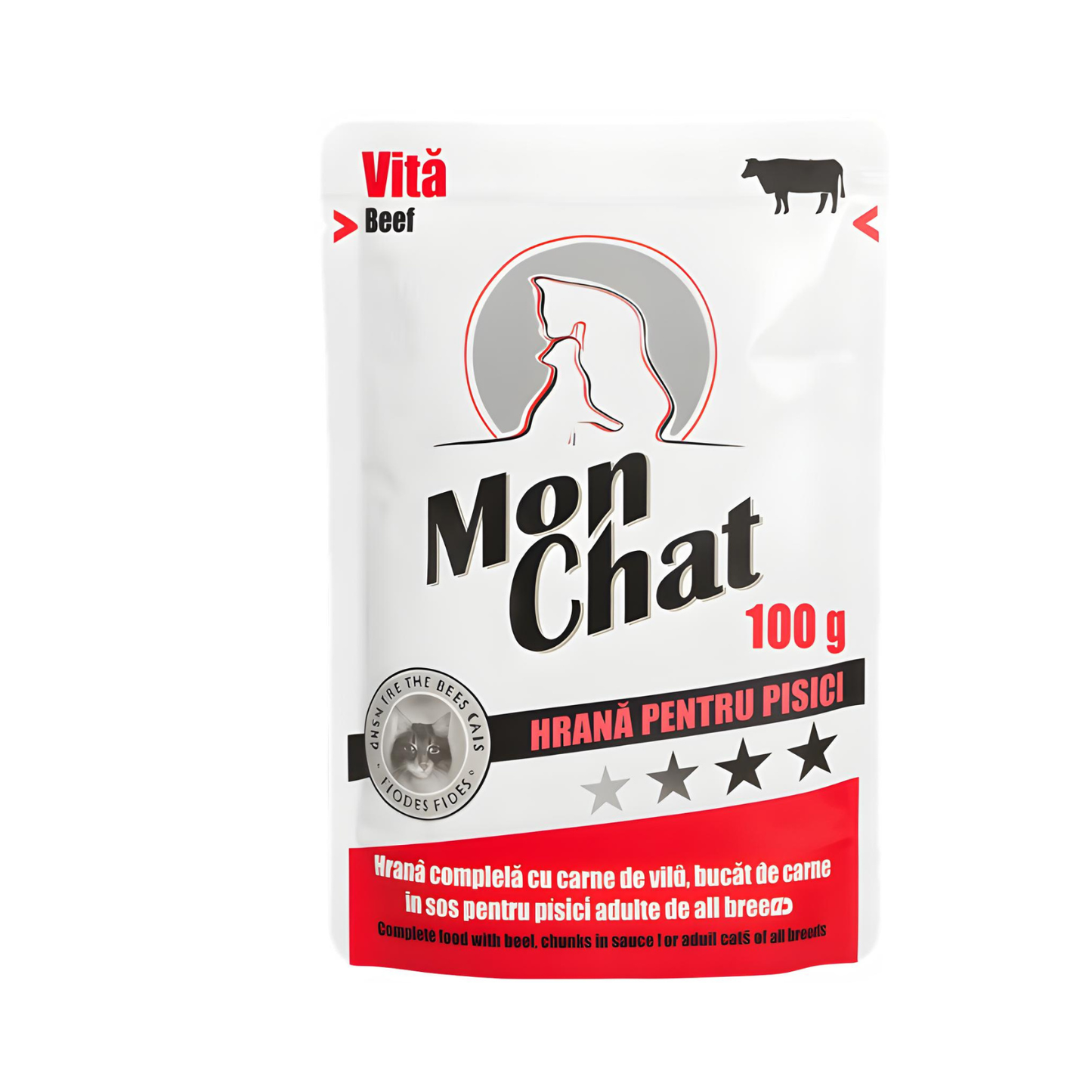 Mon Chat, Hrana umeda pisici, vita, 100g