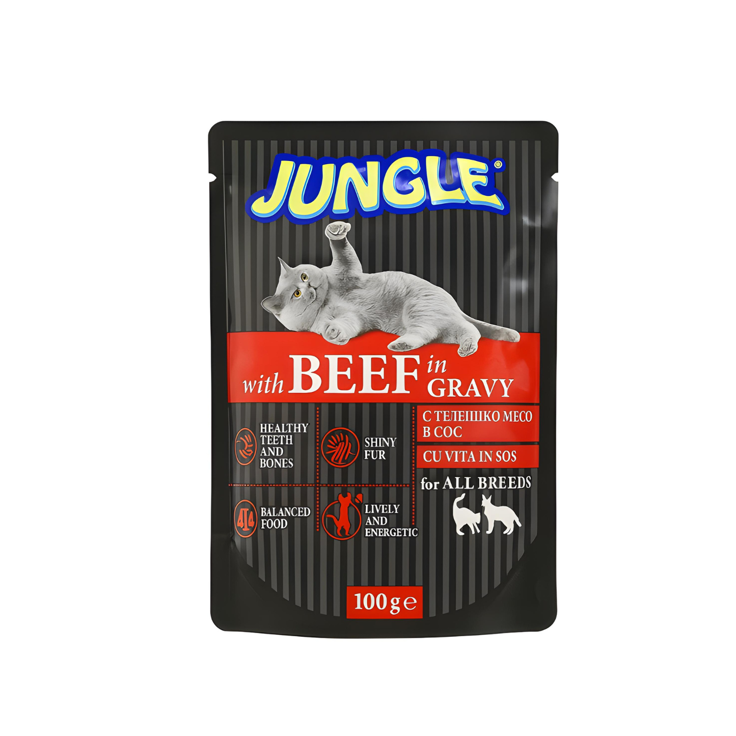 Hrana pentru pisici, Jungle, Vita, 100g