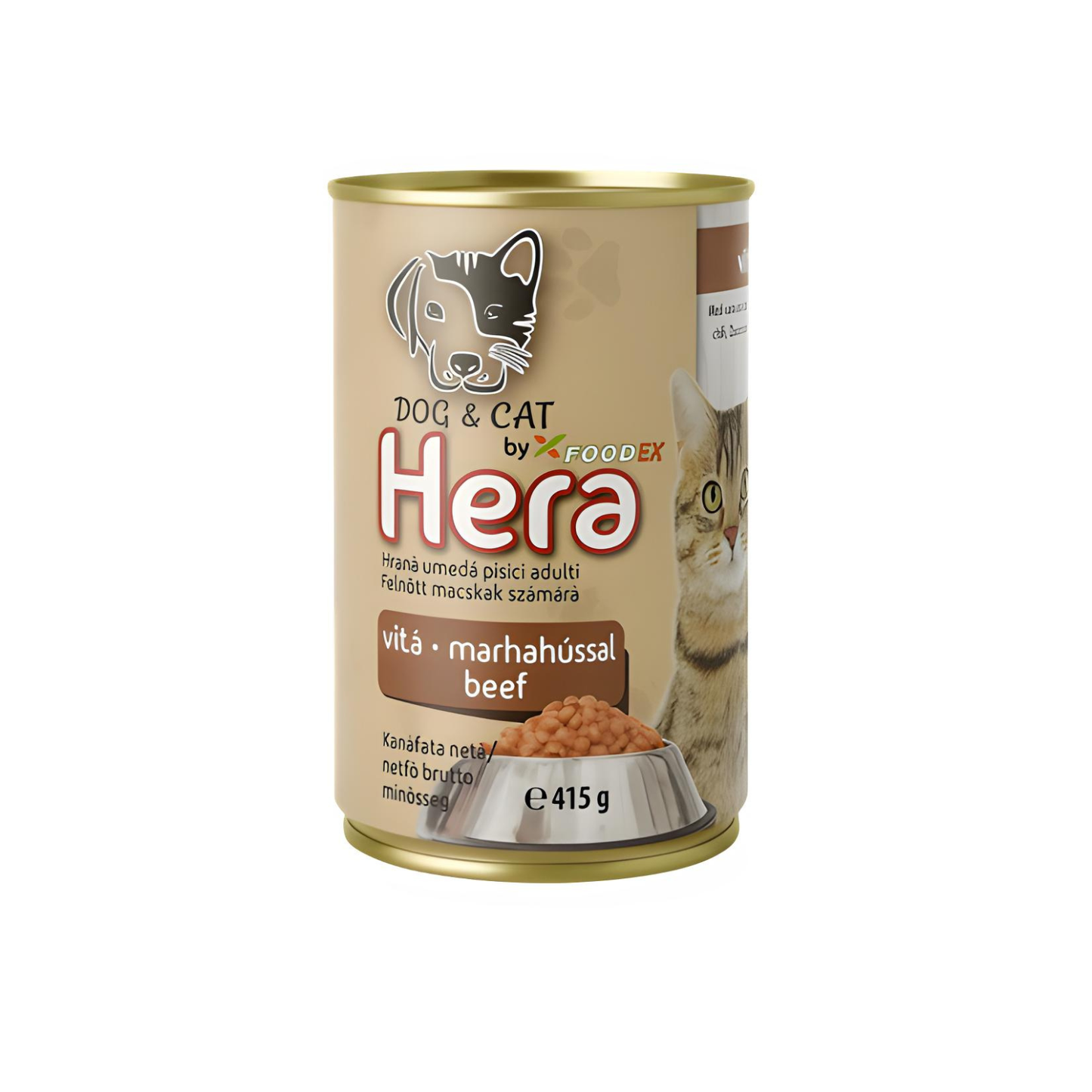 Hrana umeda pisici HERA 415g cu vita