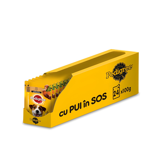 PEDIGREE,Hrana umeda pentru caini Pedigree Adult, Pui 100g