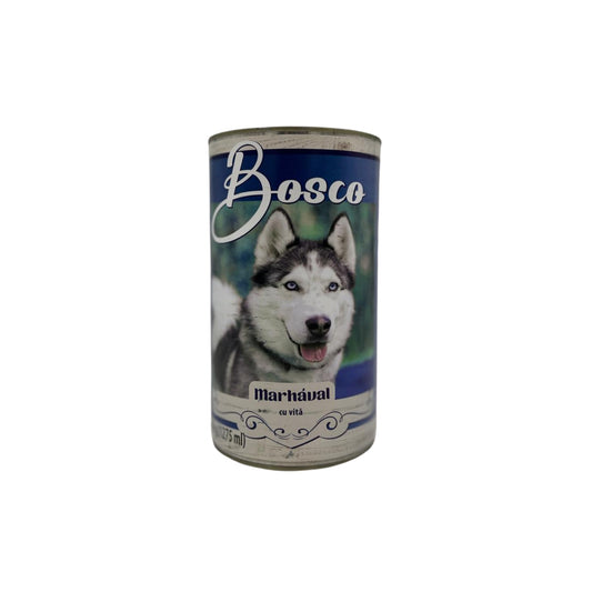 BOSCO,Hrana umeda Bosco cu vita 1240g