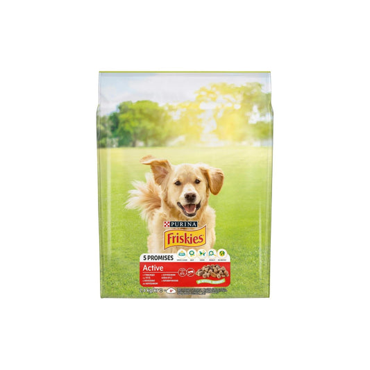 Hrana uscata pentru caini Friskies Active, Vita, 2.4 Kg