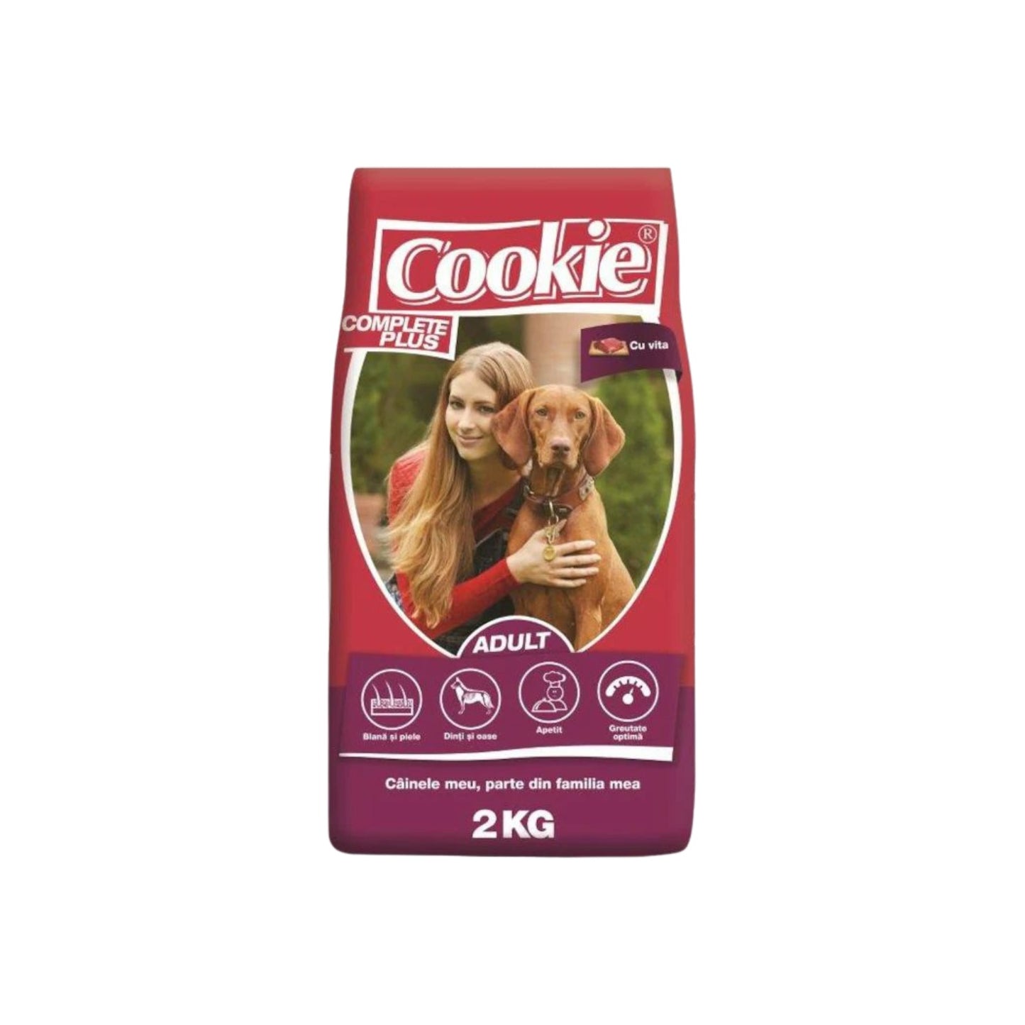 Hrana uscata pentru caine adult, COOKIE cu Vita, 2kg