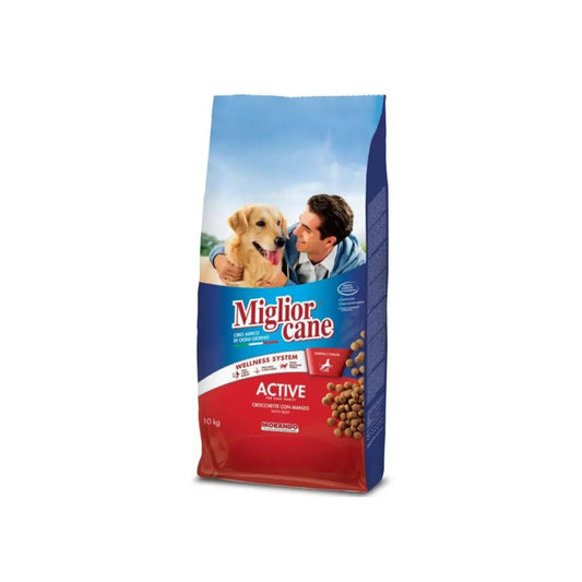 Morando Miglior Cane Active 10kg Hrană Uscată pentru Câini Adulţi cu Carne de vită