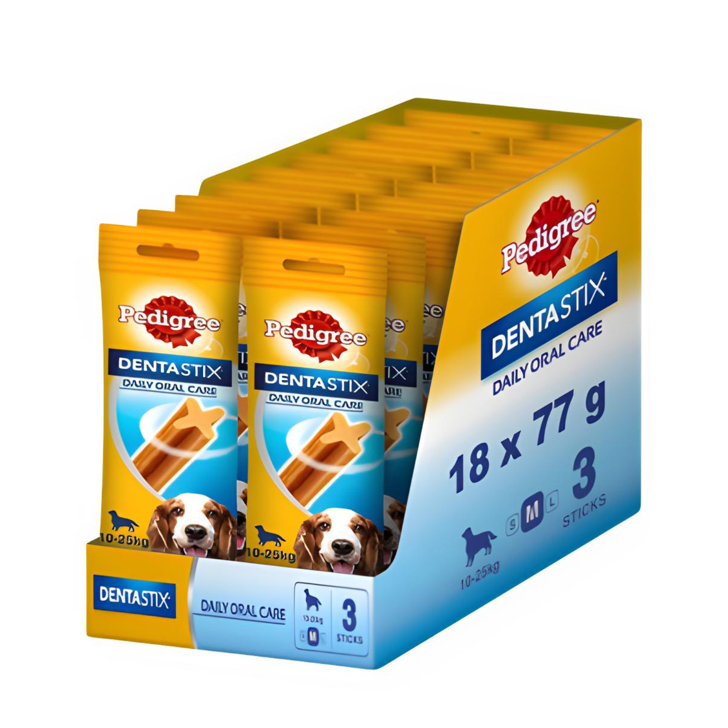 Recompense pentru caini Pedigree Dentastix Mono, Talie Medie, 77g