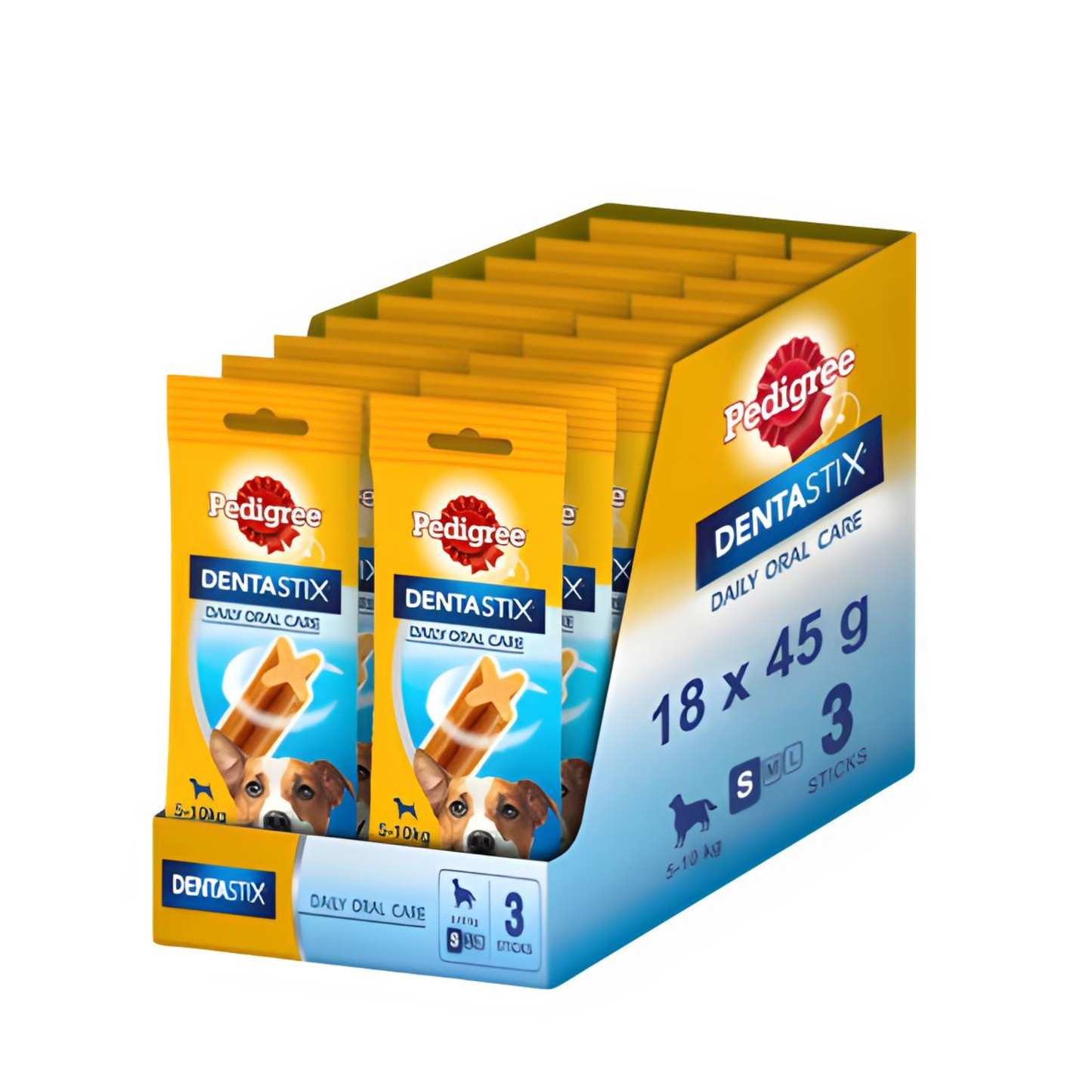 PEDIGREE,Recompense pentru caini, Pedigree Dentastix Mono, Talie Mica ,3 buc, 45 g