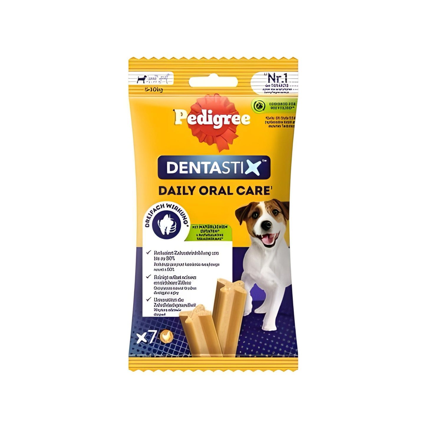 Recompense pentru caini Pedigree Dentastix , Talie Mica, 7 buc, 110 g