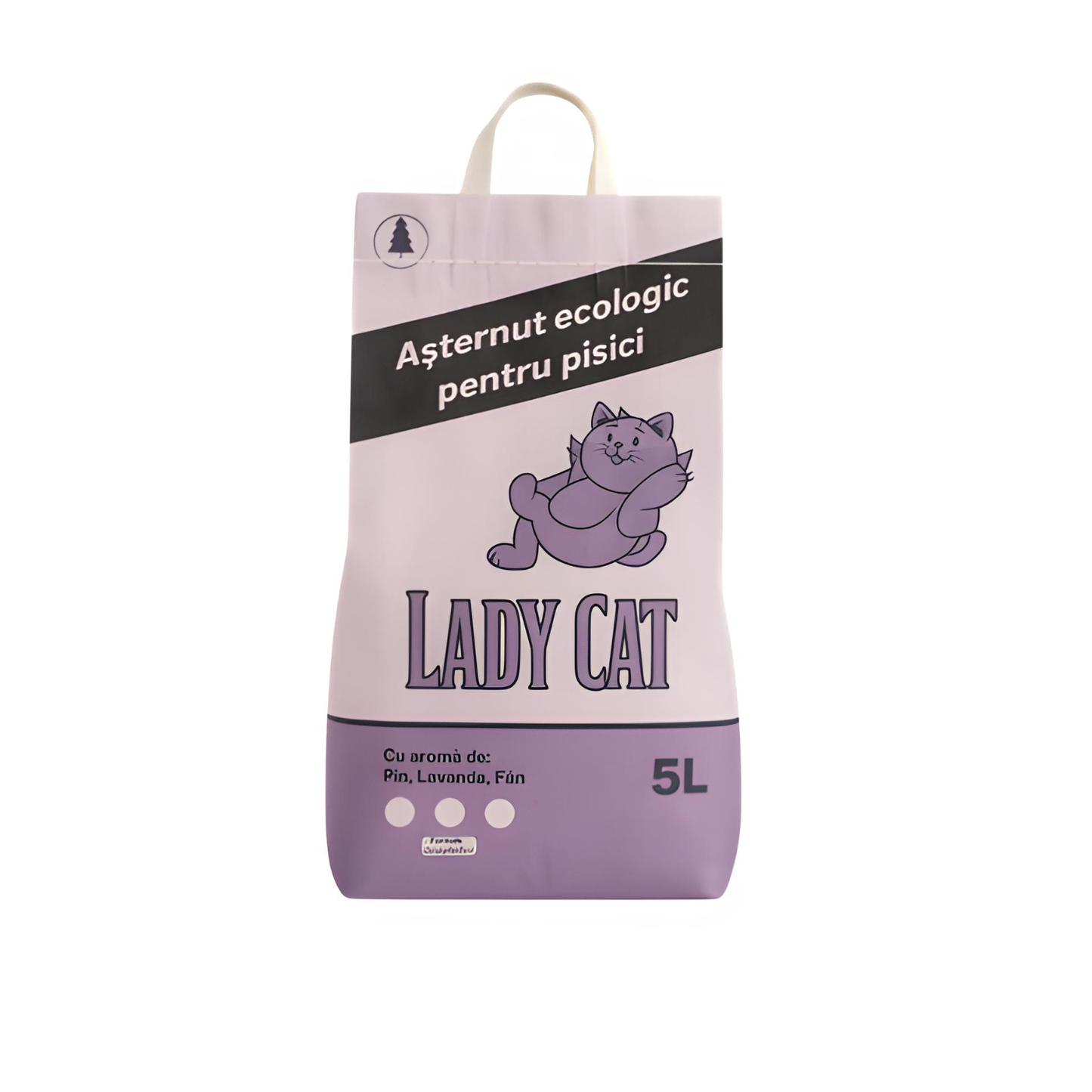 LADY CAT,Asternut Ecologic pentru Pisici 5L Lavanda