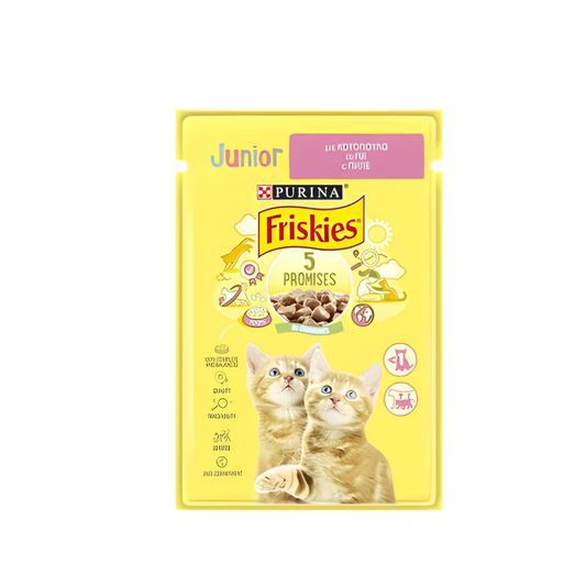 Hrana umeda pentru pisici Friskies Junior, Pui in Sos 85 g
