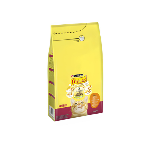 PURINA Friskies Cat Hairball Curcan, pui si legume 1.5kg