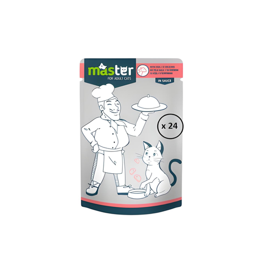 Hrana umeda pentru pisici, Master, Vita in sos, 80 g