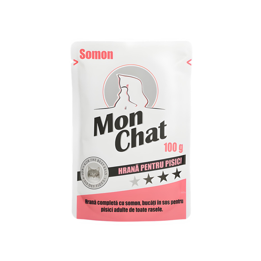 Mon Chat, Hrana umeda pisici, somon, 100g