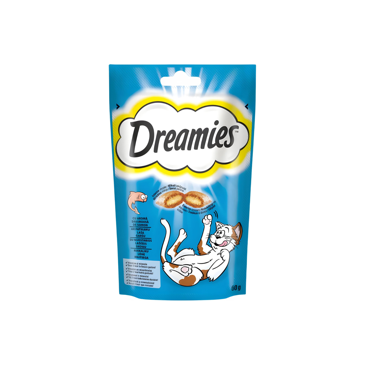 Dreamies Recompense pentru pisici, cu somon savuros